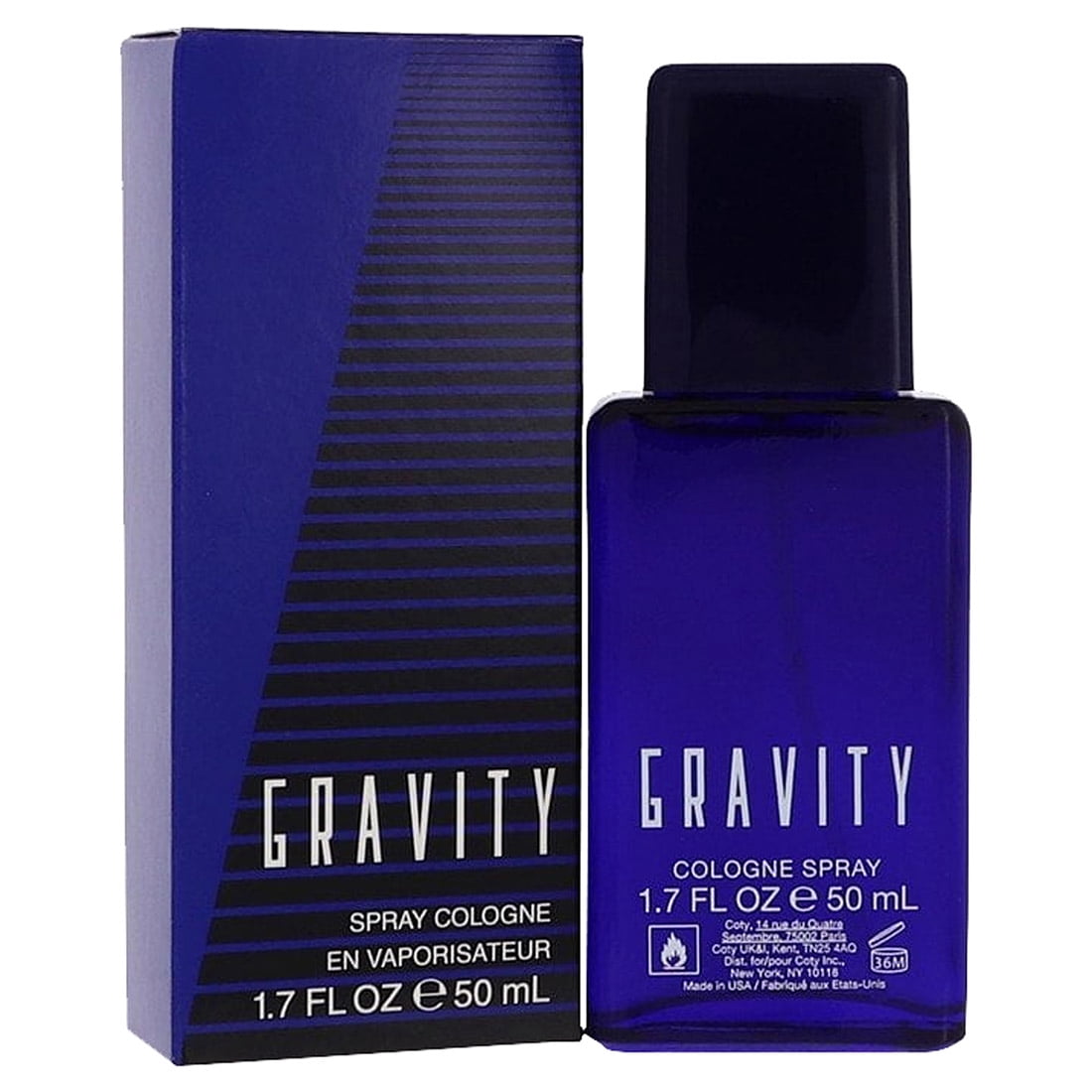 GRAVITY by Coty Cologne Spray 1.7 oz for Men Pack of 2
