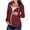 Wine, variant on Stamzod Maternity Clothes Fall Long Sleeve Zip Up Hoodies Solid Color Pregnant Sweatshirt with Hood Casual Maternity Coat for Women Dark Blue M