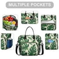 thumbnail image 2 of OBREWU Tropical Palm Leaves in Hawaii Women's Insulated Leakproof Large Lunch Bag, Oxford Cloth, 2 of 7