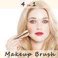 thumbnail image 1 of MELLCO Makeup Brushes Foundation for Eyebrow Eyeliner Blush Powder Cosmetic Concealer Professional 4 in 1 Makeup Brushes,Gold, 1 of 7