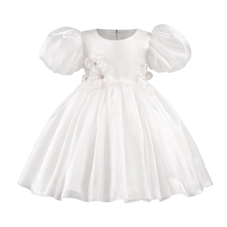 Antinious Girls Short Sleeve Solid Back Zip Comfortable Princess Dress - Walmart.com Antinious Girls Short Sleeve Solid Back Zip Comfortable Princess Dress - Walmart.com