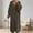 Brown, variant on Long Fuzzy Cardigan for Women Oversized Open Front Solid Color Hooded Sweater Long Sleeve Soft Cozy Warm Trendy Coat