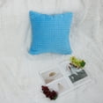 thumbnail image 2 of PiccoCasa Plush Throw Pillow Cover Fluffy Cushion Cover Blue 20" x 20", 2 of 8
