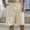 Beige, variant on Men Shorts Casual Yellow Summer Beach Shorts Plain Knee Length Elastic Waist Shorts with Pockets for Men S