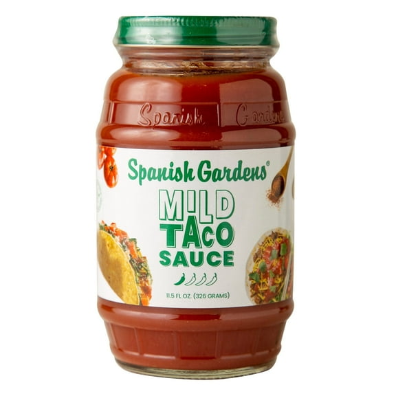 Spanish Gardens Mild Taco Sauce (6 Pack) — Mild Sauce, 11.5 oz, 6 Count