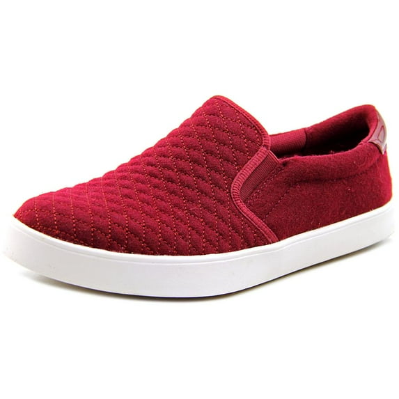 Dr. Scholl's Madison Women Round Toe Canvas Burgundy Loafer