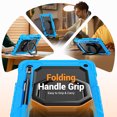 thumbnail image 3 of for Samsung Galaxy Tab S8 Plus/S7 FE/S7+ Plus Case 12.4 inch, 360 Rotating Shockproof Cover with Stand, Handle, Shoulder Strap, Sky Blue, 3 of 7