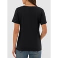 thumbnail image 4 of ANRABESS Womens Short Sleeve Tops Casual V Neck Wrinkle - Free Basic T Shirts Summer Cute Tee 2026 Spring Fashion Clothes Black X-Large, 4 of 7