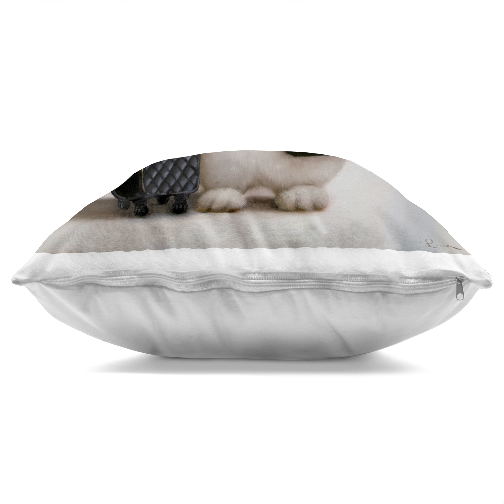 Stupell Industries Bun Voyage Traveling Rabbit Decorative Printed Throw Pillow, design by Lucia Heffernan, 18 x 7 x 18