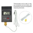 thumbnail image 5 of 3pcs K Type Thermocouple Mini Connector Temperature Sensor Fiberglass 16ft -50 to 400°C(-58 to 752°F), 5 of 6