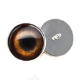 thumbnail image 3 of Medium Brown Dog Sew-On Button Glass Eyes, 3 of 8