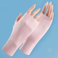 thumbnail image 3 of Mdesiwst 1 Pair Nail Art Gloves Breathable Anti-slip Palm Chinlon Anti-UV Ray Protection LED Lamp Manicure Gloves for Nails Salon, 3 of 7