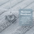 thumbnail image 3 of REGALWOVEN Cotton Hand Towels, Striped Pattern Decorative Comfort Towel for Bathroom, Travel, Camp Grey 2-Piece, 3 of 7
