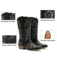 thumbnail image 2 of DREAM PAIRS Women's Western Cowboy Boots, Mid-Calf Cowgirl Boots with Chunky Heel & Embroidered Stitching Wide Width, 2 of 7