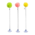 thumbnail image 5 of NIBOLOG Spring-type Cat Teaser with Plush Ball Suction Cup Bottom Wand Toy Cat Stick with Bell Head Entertainments for Indoor Cats, 5 of 8