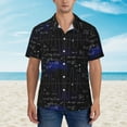 thumbnail image 4 of Haiem Mathematica Science Printed Hawaiian Shirt for Men - Men’s Casual Beach Summer Shirts - Stretch Fabric with Modern Fit-X-Large, 4 of 9
