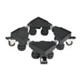 thumbnail image 4 of Carro para electrodomésticos, base para lavadora, rodante ajustable y multifuncional para muebles, resistente a golpes, para mover congelad Negro, 4 of 9