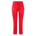 thumbnail image 4 of Sngxgn Women Casual Wide Leg Pants High Waisted Business Work Casual Pants Loose Pants(Red,XL), 4 of 5