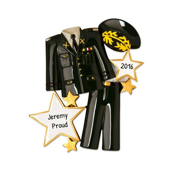 Personalized Army Christmas Ornaments 2024 - Army Ornament, Deployment Ornaments, Military Christmas Decorations, Patriotic Christmas Ornaments - Formal Uniform - Free Customization