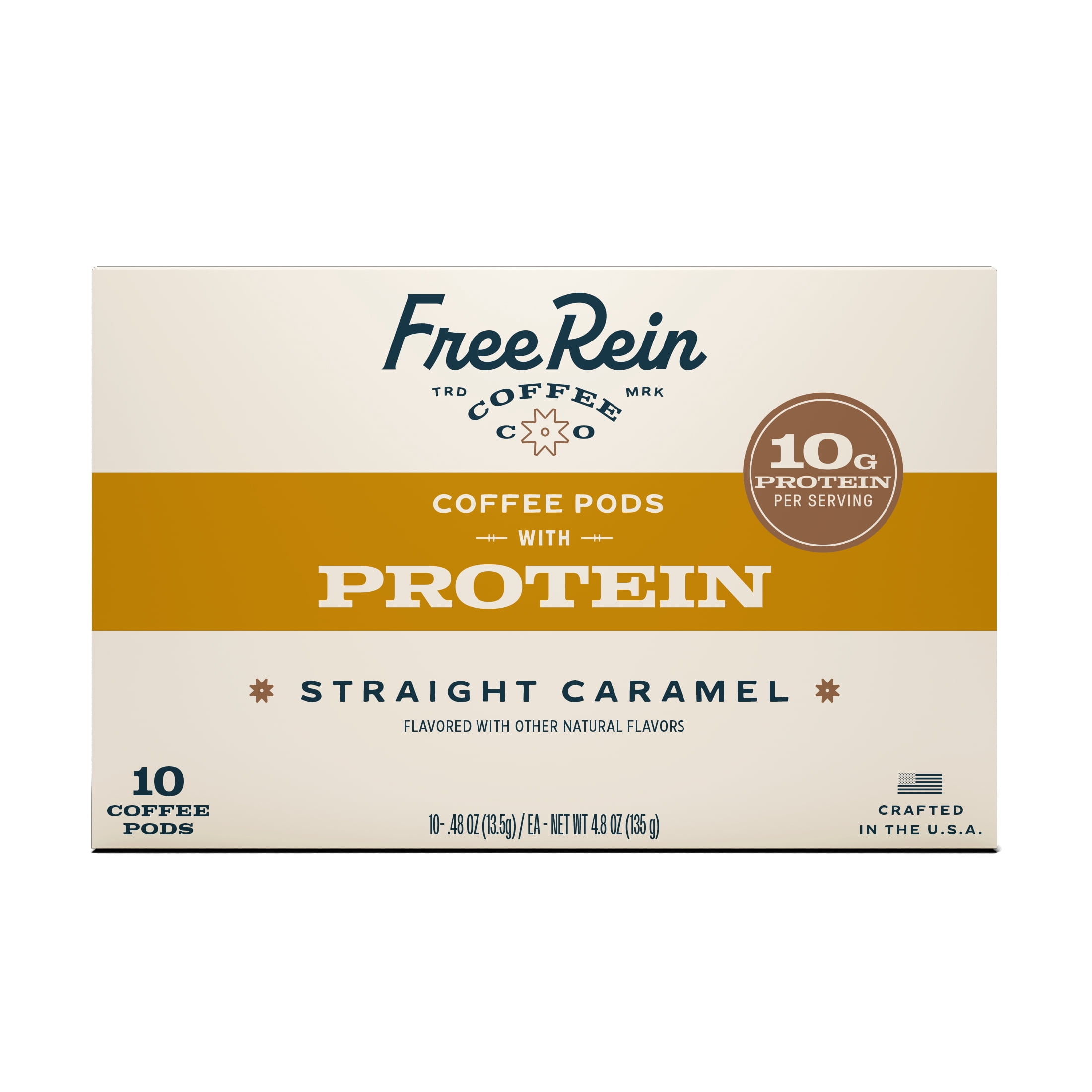 Free Rein Coffee Company Caramel Protein Pods (10 Count)