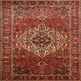 thumbnail image 1 of Ahgly Company Indoor Square Traditional Red Persian Area Rugs, 6' Square, 1 of 6