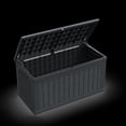 thumbnail image 2 of 230 Gallon XXL Outdoor Storage Deck Box Waterproof Resin Lockable Black for  Cushions Garden Tools Pool Supplies, 2 of 6