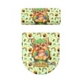 thumbnail image 5 of HELLHERO Lucky Dog Toilet Lid Cover Set Elastic Edge Toilet Seat Covers & 2 Pcs Set for Indoor Home Stays in Place Stretch, 5 of 8