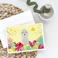 thumbnail image 2 of Easter Eggs Bedlington Terrier Blue Greeting Cards and Envelopes Pack of 8, 2 of 2