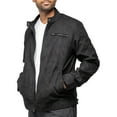 thumbnail image 6 of X RAY Jeans Mens Faux Suede Jacket Quilted Sleeves with Faux Shearling Lining, Black, L, 6 of 10