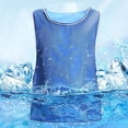 thumbnail image 4 of Adjustable Cooling Vest with 24 Ice Packs for Men and Women, Anti-Heat Ice Vest PVA Waterproof Ice Vest Resistant Personal Cooling Vest Sports Vest for Outdoor Work and Motorcycle, Blue, 4 of 8