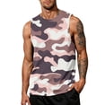 thumbnail image 2 of LRGSHF Men's Camo Print Sleeveless Tank Top, Crew Neck Loose Fit Casual Summer Muscle Shirt, Lightweight Outdoor Workout Beach Vest, 2 of 3