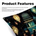 thumbnail image 2 of Ramadan Lantern Velvet Decorative Throw Pillow Inserts - Set of 2, Chair Pillow Covers - Unique Patterns, 16x16, 18x18, 20x20 Inches for Home Decor & More, 2 of 6