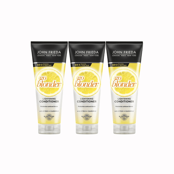 John Frieda Sheer Blonde Shimmering Conditioner for Blonde Hair 250 ml 3 Pack