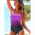 thumbnail image 1 of Traje de baño sexy sin espalda para mujer, traje de baño con estampado degradado de talla grande europeo y americano,, 1 of 5