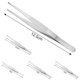 thumbnail image 5 of Walfos 1 Piece Stainless Steel Tweezer Barbecue Tong For Cooking Roasting Grabbing Small Objects Dessert BBQ Spaghetti Kitchen, 5 of 11
