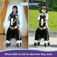 thumbnail image 3 of PonyCycle Large Riding Horse for Kids (with Brake/42.5" Height/Size 5 for Age 7-12) Rocking Horse Plush Pony Toys No Electricity Black Ux526, 3 of 10
