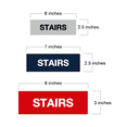 thumbnail image 2 of Basic Stairs Sign (Brushed Gold) - Large, 2 of 5
