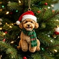 thumbnail image 6 of 2d Acrylic Christmas Tree Ornament, Friendship Themed Flat Hanging Decor, Festive Pendant for Car Interior Rearview Mirror, Home Wall Window Holiday, Lazyguy, 6 of 9