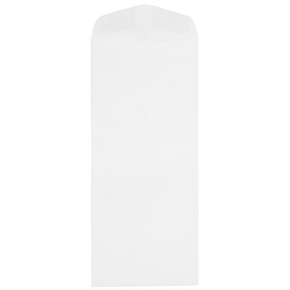 JAM Paper #14 Policy Envelopes, 5 x 11 1/2, White, 50 Per Pack