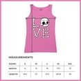 thumbnail image 7 of Love Text Skull Women's Tank Top Vivid Pink Bone Cute Gothic Skeleton Romance Art Valentine Spooky Halloween, 7 of 7