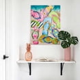thumbnail image 4 of Canvas Wall Art Summer Colorful Flip-flops Canvas Art Print Beach Sea Shell Pattern Pictures Wall Decor for Living Room Bedroom Artwork Decorations Stretched Framed Ready to Hang 24"x36", 4 of 9