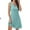 Green, variant on Tumotour Summer Dresses for Women Sleeveless Solid color Mini Dress Tank Sundress V Neck Casual dress T shirt Dress Flowy Beach Sundress with pocket
