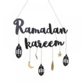 thumbnail image 1 of Eid Festival Decor,Ramadan Wooden Craft Pendant,Moon Star Letter Hanging Decor,for Home Door Wall Window Hanging Decor,Ramadan Decor, 1 of 7