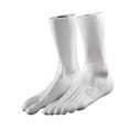 thumbnail image 3 of Bunblic PVC Mannequin Foot Feet Display Model,Flat Bottom,Support,Men Shoe Socks Male Foot Model for Retail Shop Socks Short Stocking white, 3 of 8