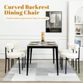 thumbnail image 2 of XINMICS White Dining Chairs Set of 4, Modern Dining Chairs for Kitchen Dining Room, 2 of 7