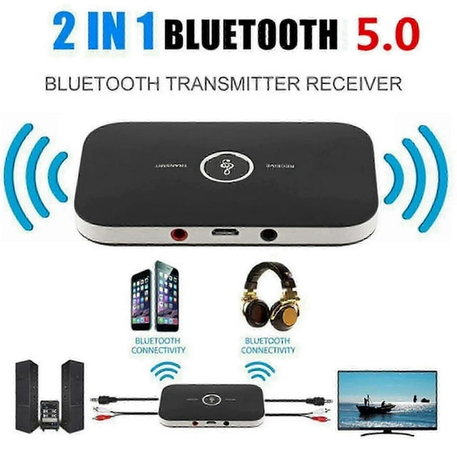 2 In 1 Wireless Bluetooth 5.0 Receiver Home Tv Stereo Audio Adapter For Pc Laptop Phone Edition 0607