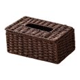 XINGXIANG - Coffee Woven Tissue Box Cover Rectangle Tissue Box Holder ...