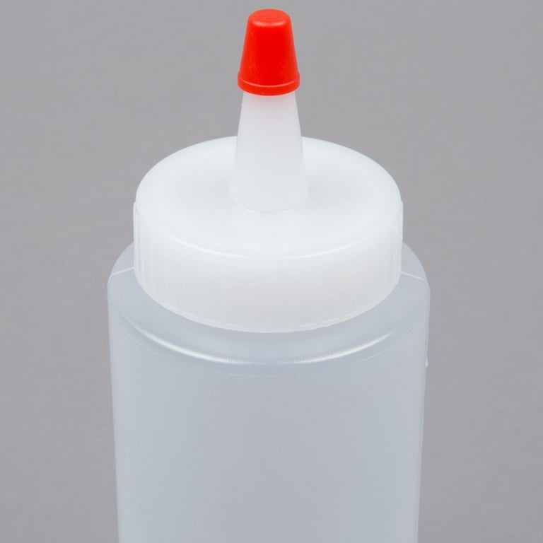 20 Pack 6ounce Plastic Squeeze Bottles With 20pcs Red Tip Caps And  Measurement G