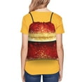 thumbnail image 4 of Rocae Red Gold Glitter for Drawstring zipper Backpack Gym Backpack Bag for Men and Women, 4 of 6