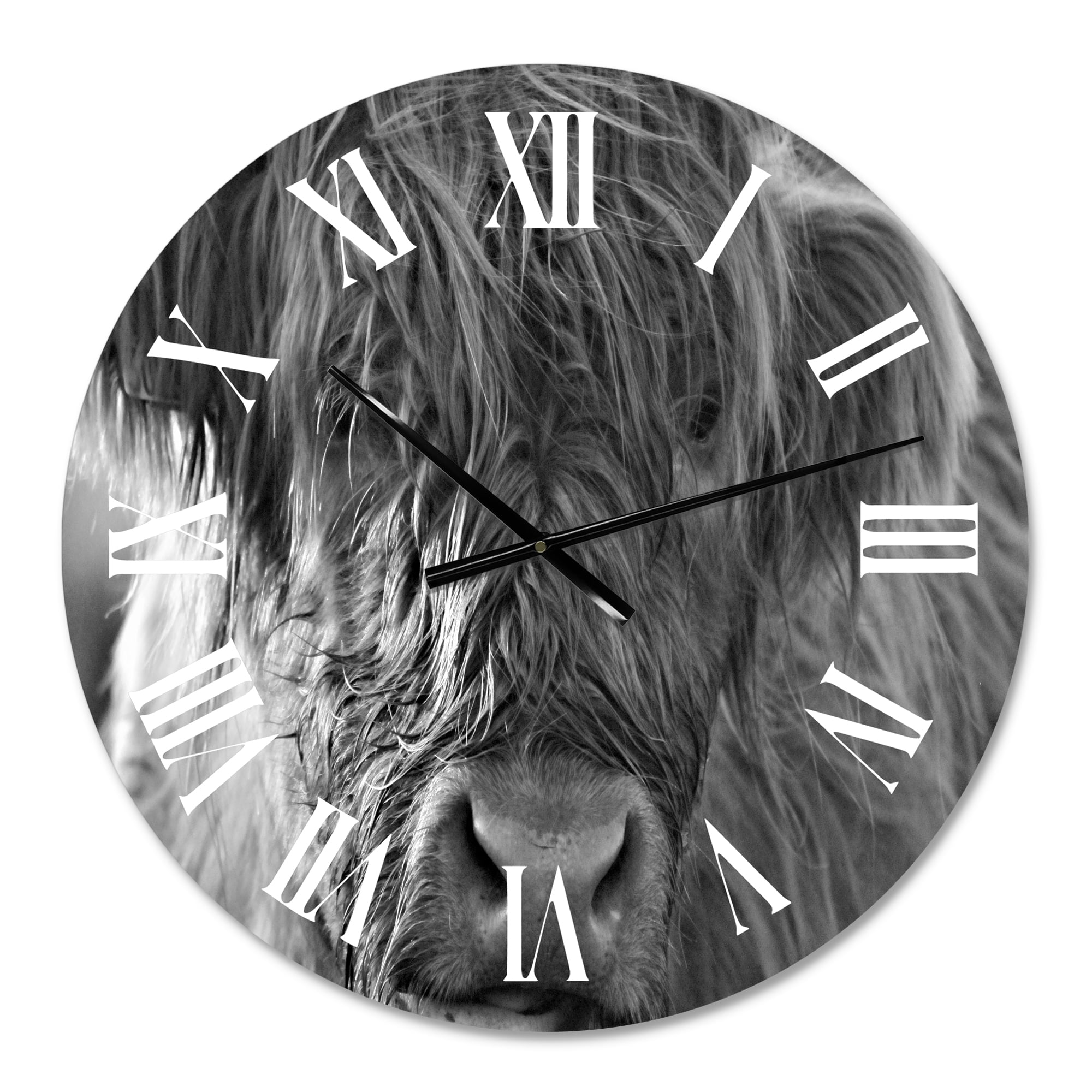 Designart 1 in Quartz Farmhouse Wall Clock